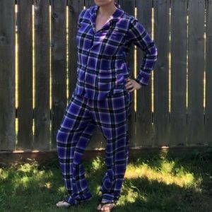 DKNY PJ set Purple plaid